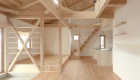 大きな屋根の家